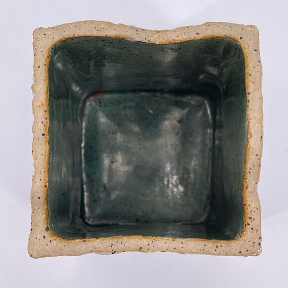 Blue Decorative Studio Art Pottery Ceramic Lidded Box Container Unique Signed - Picture 11 of 13